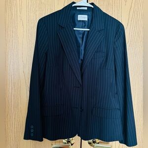 Villager Dark Blue Striped Jacket, Vintage